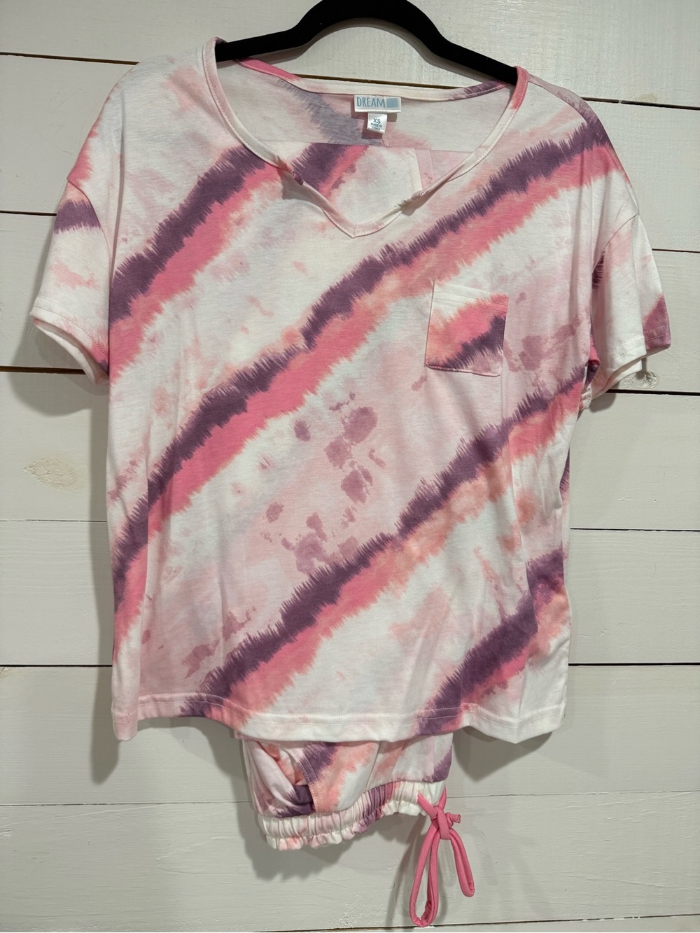 LuLaRoe Pink Purple Tie-Dye Pajama Set